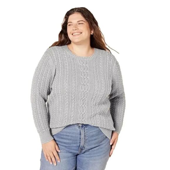 Amazon Sweaters - Amazon Essentials Women's Fisherman Cable Long-Sleeve Crewneck Sweater